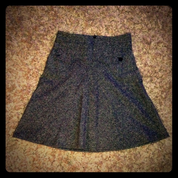 Black & white "tweed" skirt