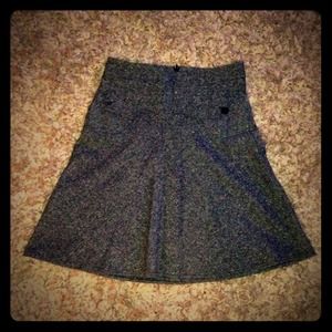 Black & white "tweed" skirt