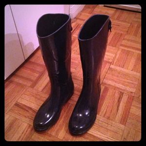 Dav rain boots dark blue tall