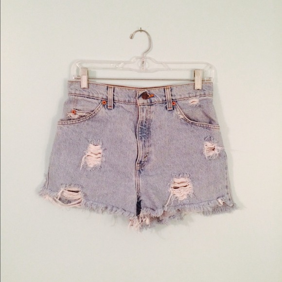 High Waisted Denim Shorts