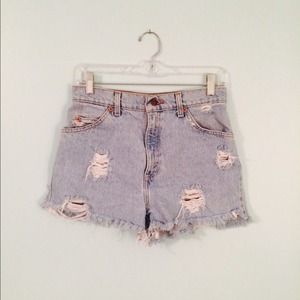 High Waisted Denim Shorts
