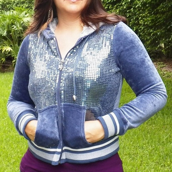 Gray glitter hoodie jacket// Black Friday SALE  // - Picture 1 of 2