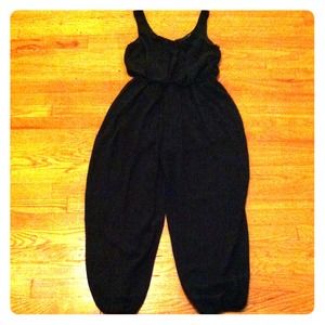 Black loose jumpsuit