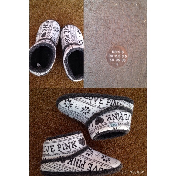 Cozy boots from PINK. Worn once