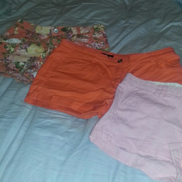 three shorts.