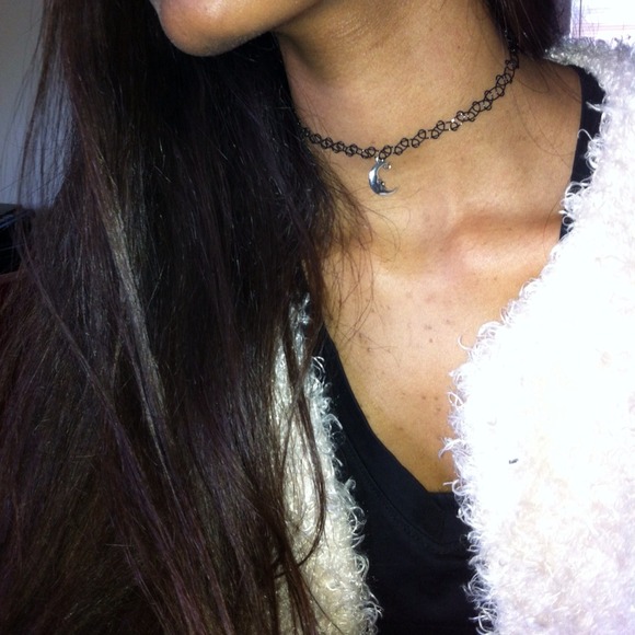 90's Moon Tattoo Choker
