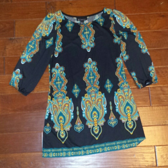 INC International Concepts Dresses & Skirts - Black Dress with Design Bundle w/ Aztec Dress