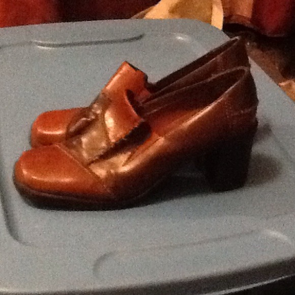 SIZE 10 PREDICTIONS PATCHWORK STYLE BROWN SHOES
