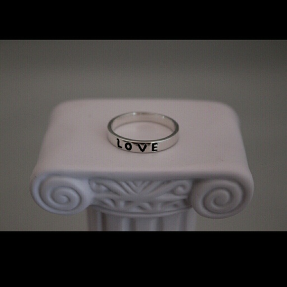 Bundled** Sterling silver Love letters ring