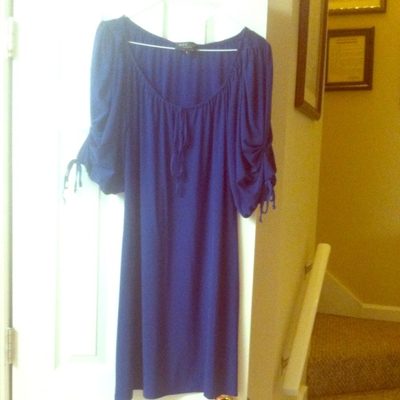 Gorgeous Purple/Blue Peasant Dress