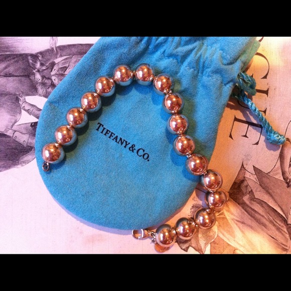 Tiffany bead bracelet in sterling silver