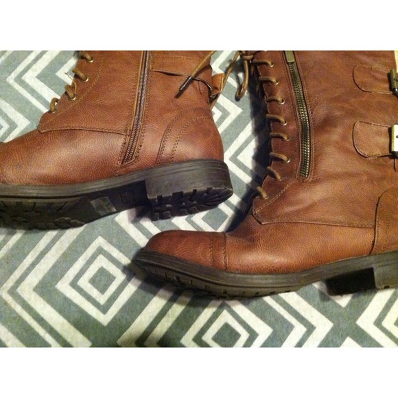Brown Combat Boots