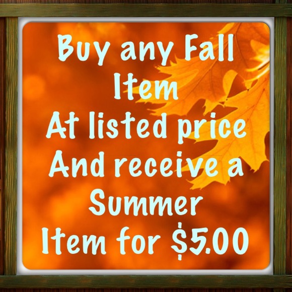 🍂Great Deal with purchase of any Fall Item!🍂