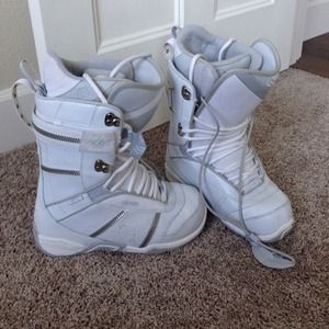 White Snowboard Boots