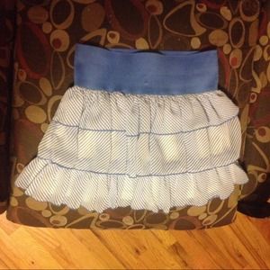 blue skirt