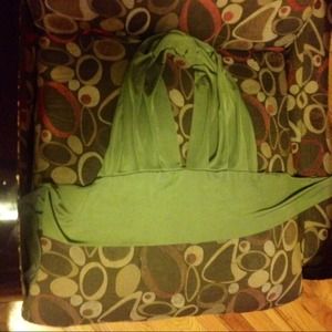 Green crop top