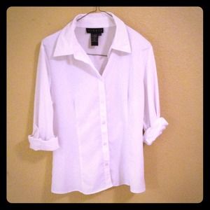 White long-sleeve blouse