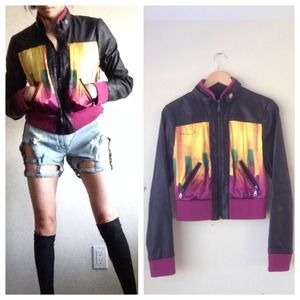 Blanc Noir Bomber Jacket