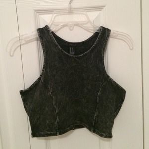 Forever 21 black crop top