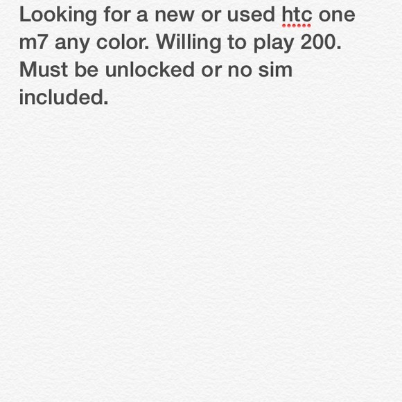 Looking for HTC One M7