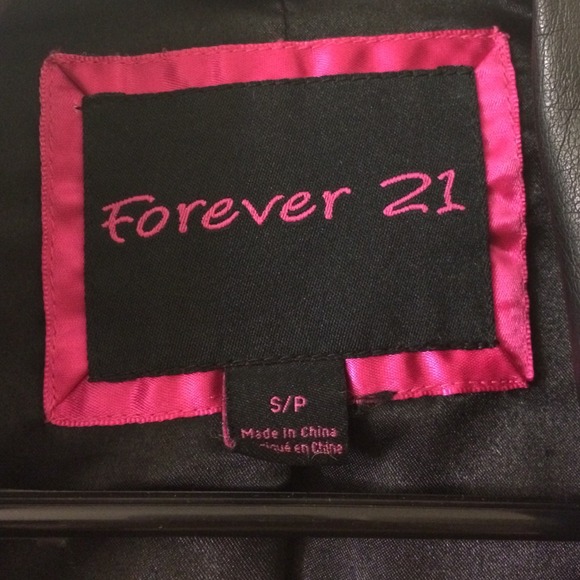 SOLD-Forever 21 faux leather jacket - Picture 2 of 4