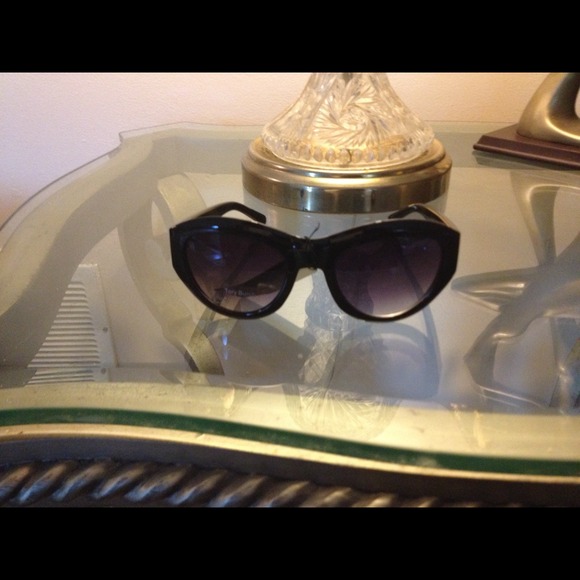 Black designer sunglasses