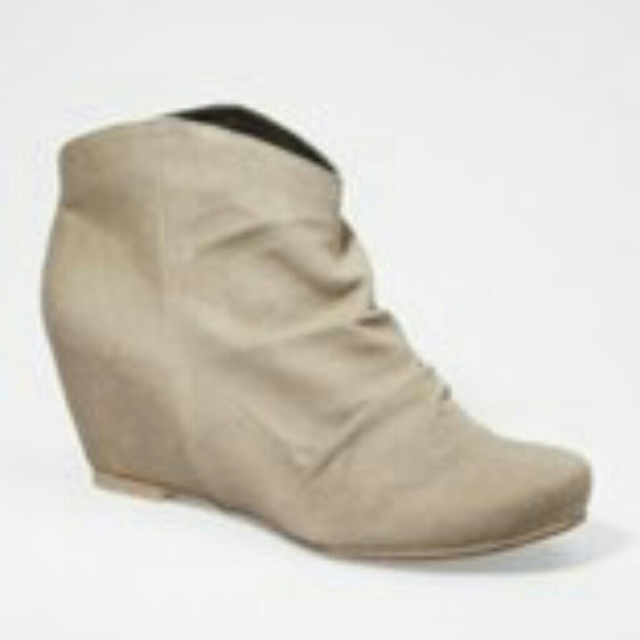 Express Wedge Canvas Ankle Boots