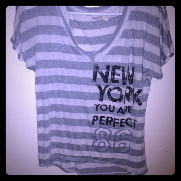 Stripped V-Neck