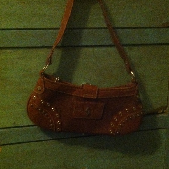 Brown hand bag
