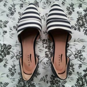 Striped contrast flats