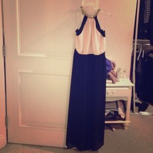 ✨Beautiful elegant light pink and black dress✨