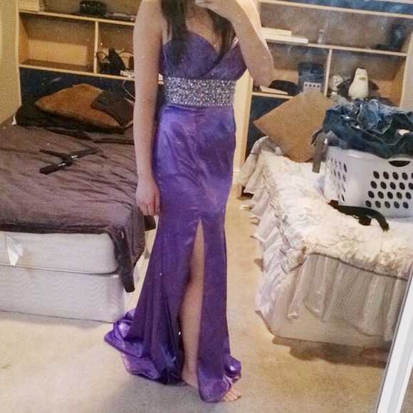 Purple Night Moves prom dress