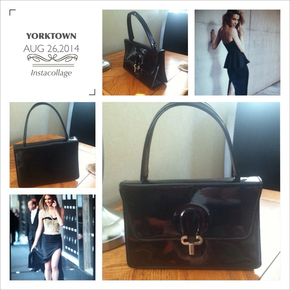 Vintage Black Patent Purse