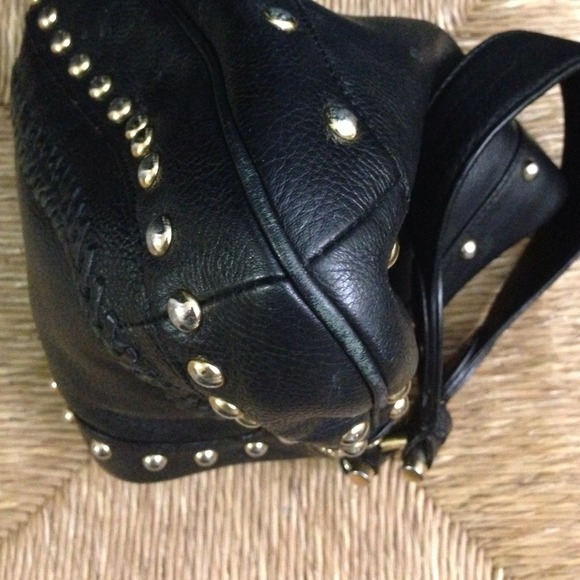 Black with gold hardware Via Spiga handbag - Picture 4 of 8