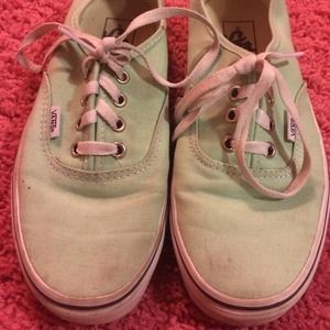 Mint green vans
