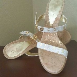 Strappy Heeled Sandle by Marc DE Carlo