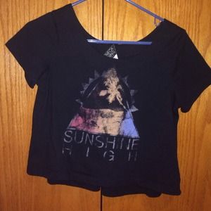 Seneca Rising graphic crop top