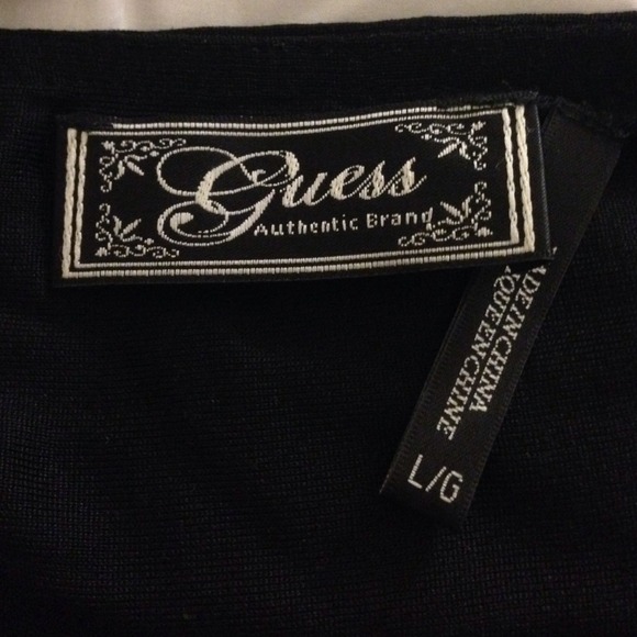 GUESS BLACK HALTER TOP - Picture 2 of 2