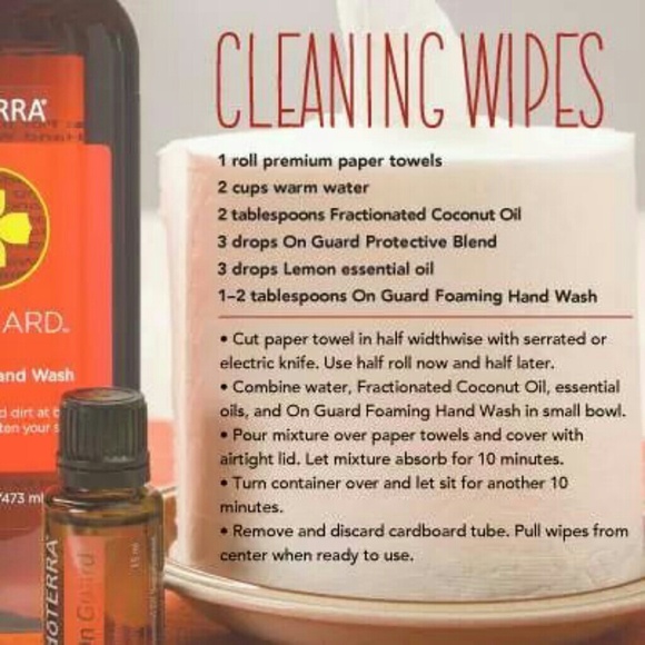 DIY Doterra cleaning wipes