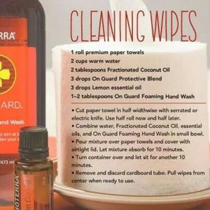 DIY Doterra cleaning wipes
