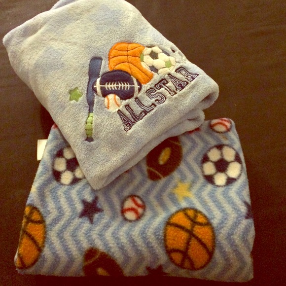 Baby boy sports blankets