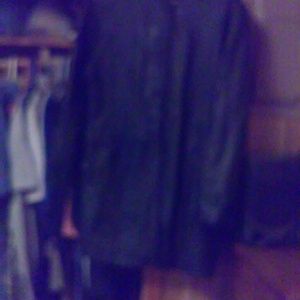 Woman's leather coat