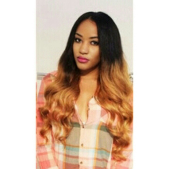 Ombre  Beauty Lacefront 22-24 inches!! Amazon.com : Ombre Lace Front Wig Human Hair 22 Inch 180  main image 3