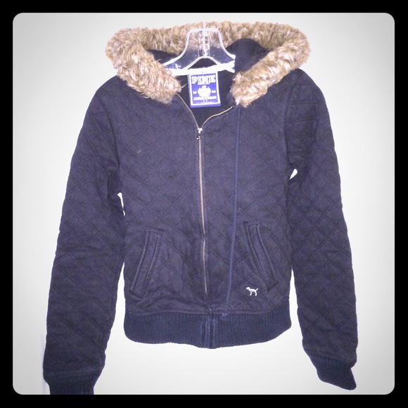 VS Pink Quilted Jacket