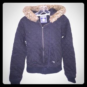 VS Pink Quilted Jacket