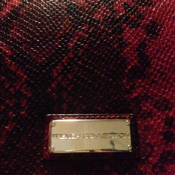 French Connection Red Snake Python Print - Picture 3 of 4