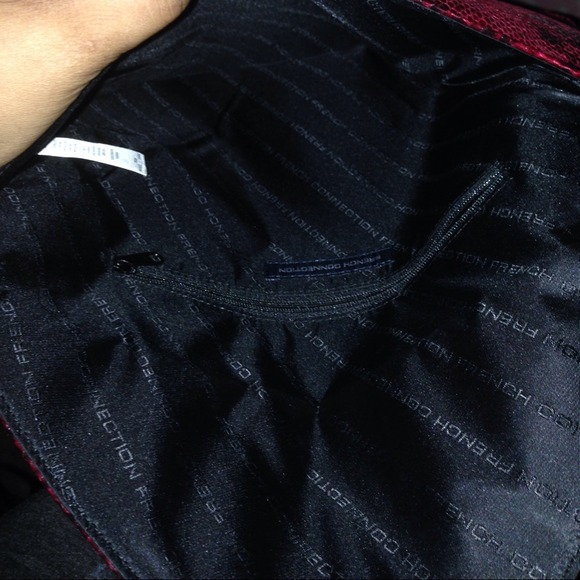 French Connection Red Snake Python Print - Picture 4 of 4