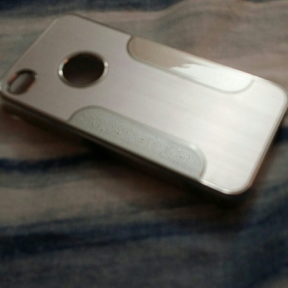 iphone 4s case silver with protector