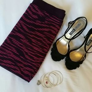 Pink & Purple Knit Skirt