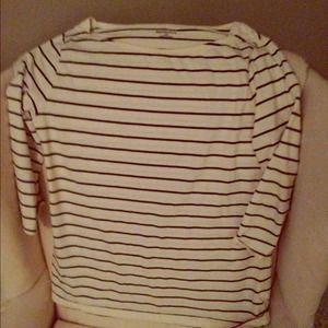 Merona brand striped three quarter shirt